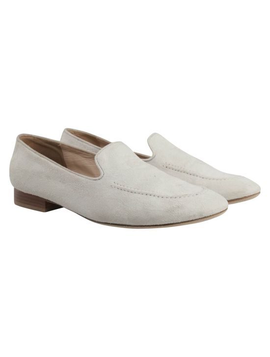 Kiton Kiton Beige Leather Suede Loafers Beige 000