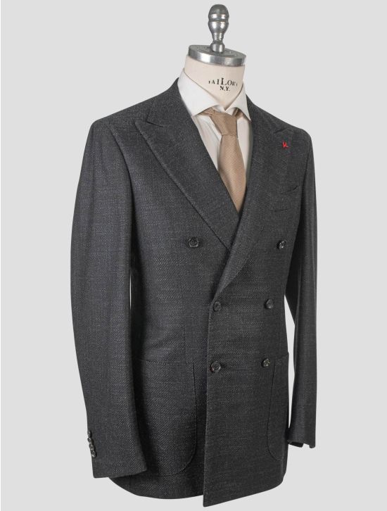 Isaia Isaia Gray Wool Silk Cashmere Blazer Gray 001