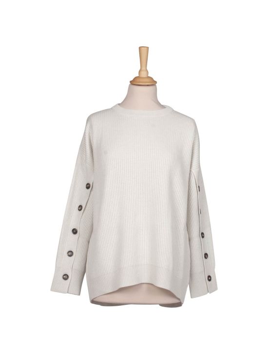 Brunello Cucinelli BRUNELLO CUCINELLI White Cashmere Sweater White 000