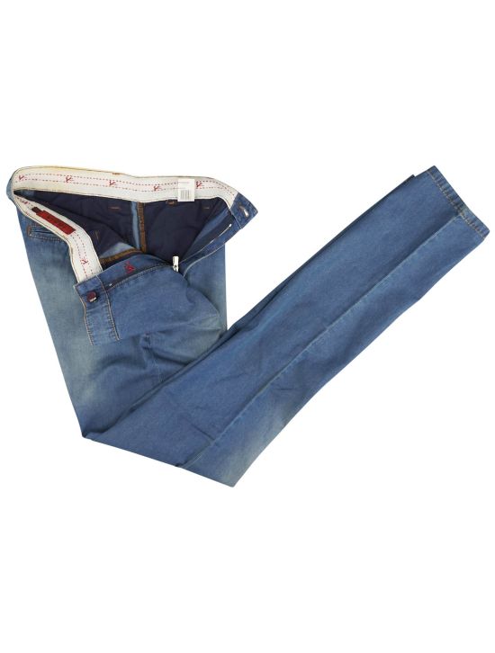 Isaia Isaia Blue Cotton Jeans Blue 001