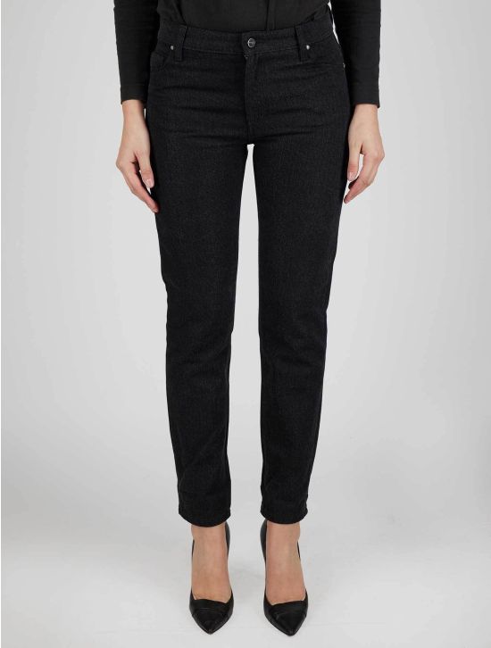 Kiton Kiton Black Cotton Viscose Pl Jeans Black 000