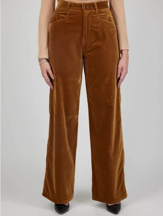 Kiton Kiton Brown Cotton Ea Velvet Pants Brown 000