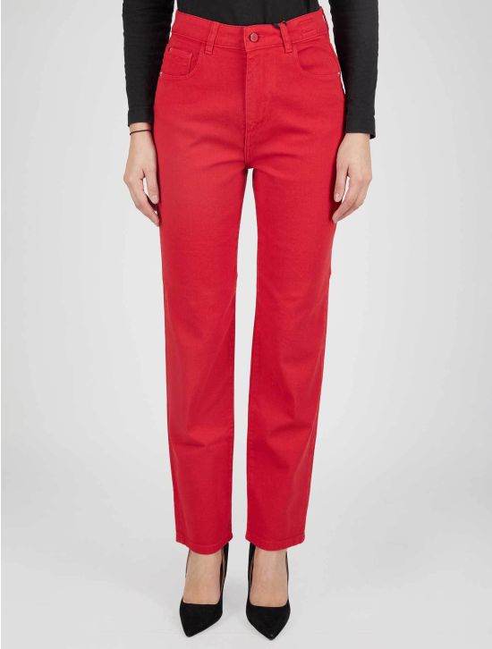 Kiton Kiton Icon Red Cotton Ea Jeans Red 000