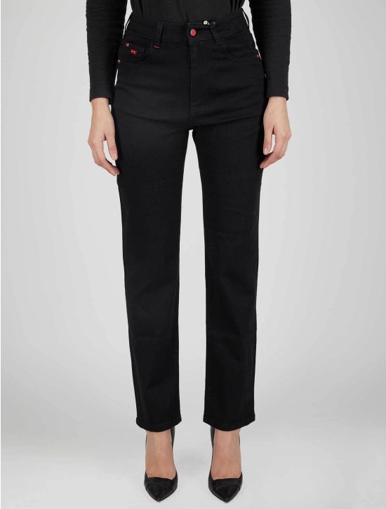 Kiton Kiton Icon Black Cotton Cashmere Ea Jeans Black 000