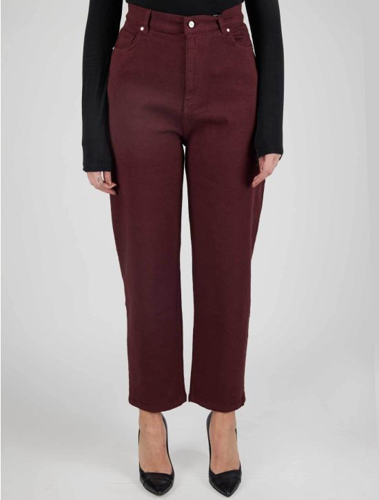 Kiton Kiton Burgundy Cotton Cashmere Ea Jeans Burgundy 000