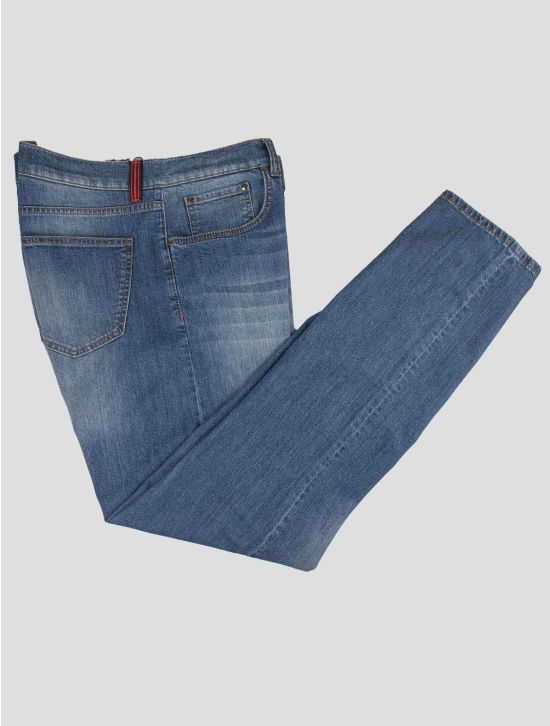 Isaia Isaia Blue Cotton Ea Jeans Blue 000