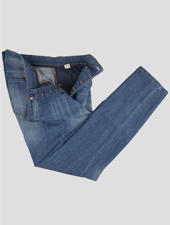 Isaia Isaia Blue Cotton Ea Jeans Blue 001