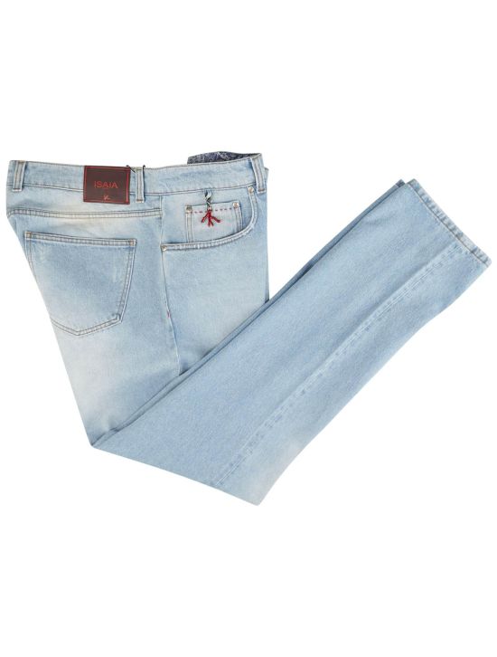 Isaia Isaia Light Blue Cotton Jeans Light BLUE 000