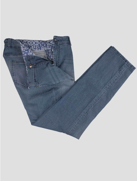 Isaia Isaia Blue Cotton Ea Jeans Blue 001