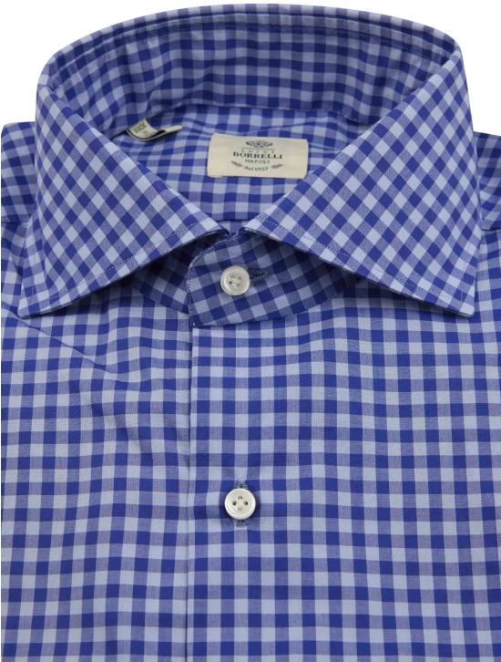 Luigi Borrelli Luigi Borrelli Blue Cotton Shirt Blue 001