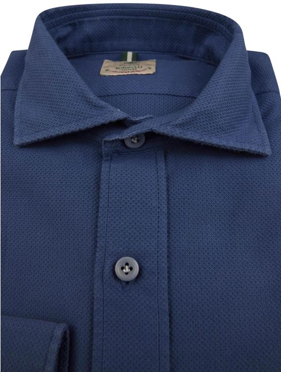 Luigi Borrelli Luigi Borrelli Blue Cotton Shirt Blue 001