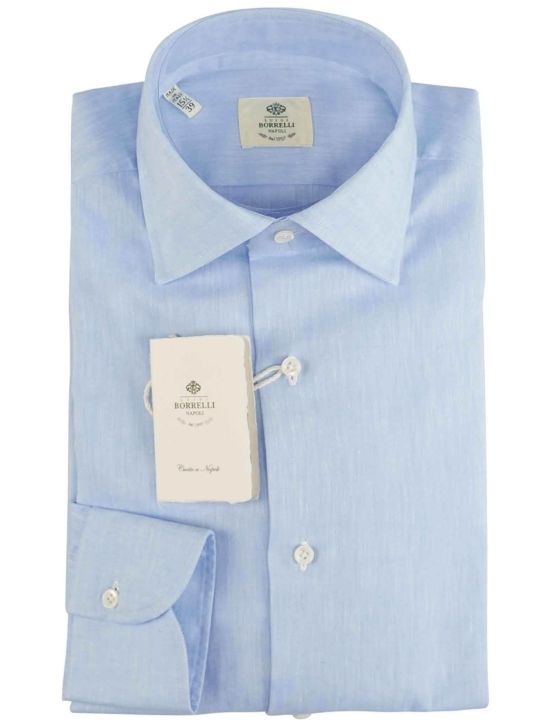 Luigi Borrelli Luigi Borrelli Light Blue Linen Shirt Light Blue 000