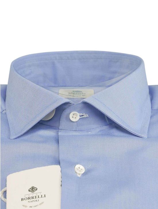 Luigi Borrelli Luigi Borrelli Light Blue Cotton Shirt Light Blue 001