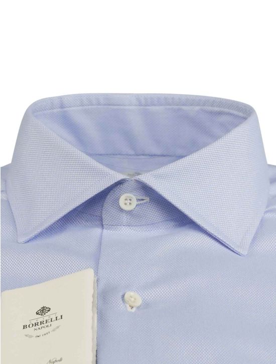 Luigi Borrelli Luigi Borrelli Blue Cotton Shirt Blue 001