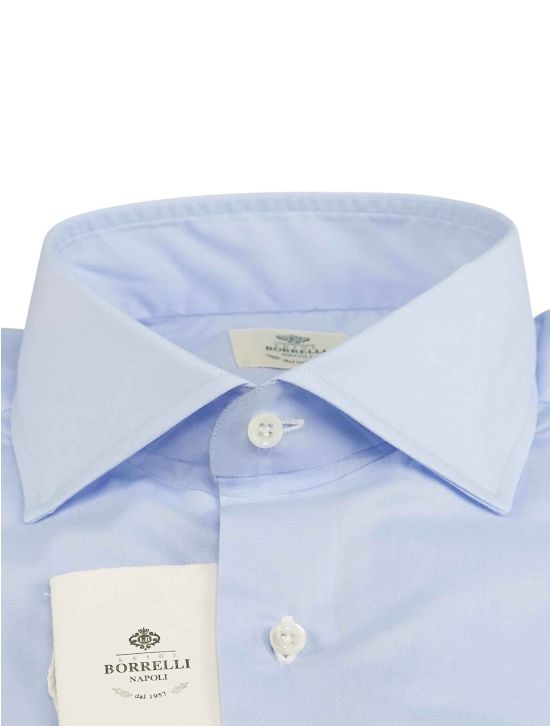 Luigi Borrelli Luigi Borrelli Light Blue Cotton Shirt Light Blue 001