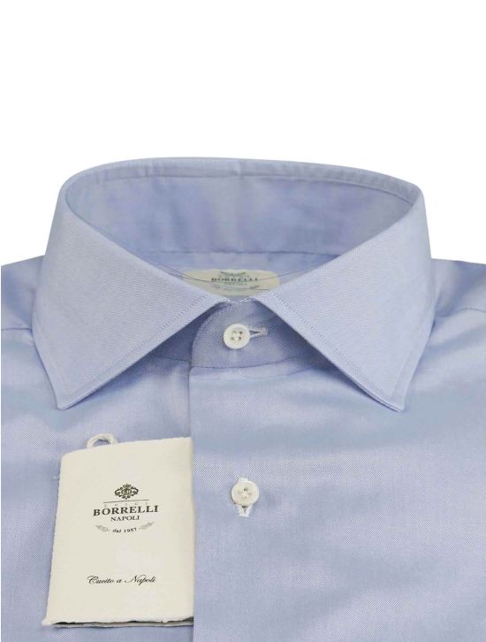 Luigi Borrelli Luigi Borrelli Blue Cotton Shirt Blue 001