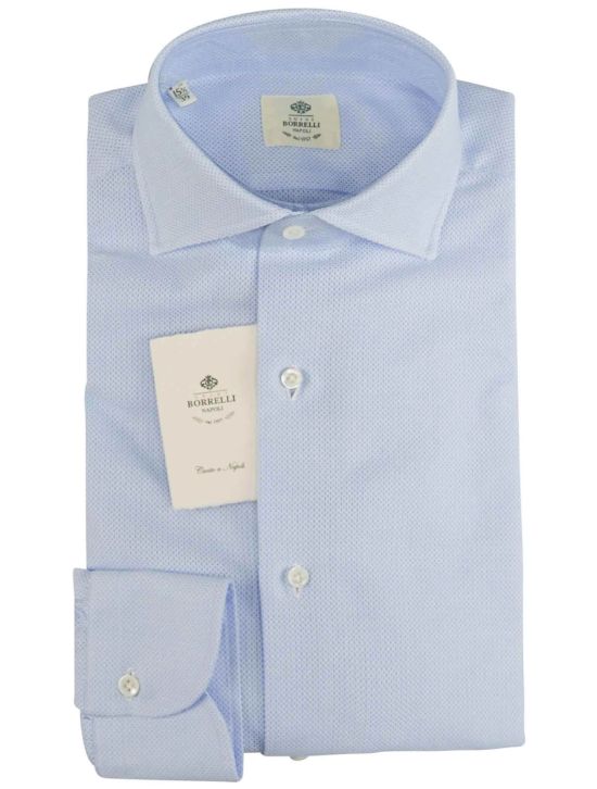 Luigi Borrelli Luigi Borrelli Blue Cotton Shirt Blue 000