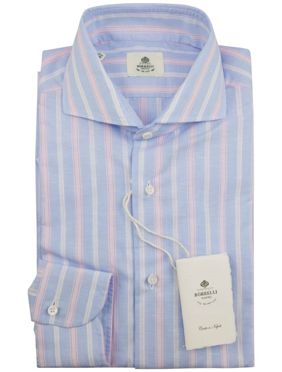 Luigi Borrelli Luigi Borrelli Multicolor Cotton Linen Shirt Multicolor 000