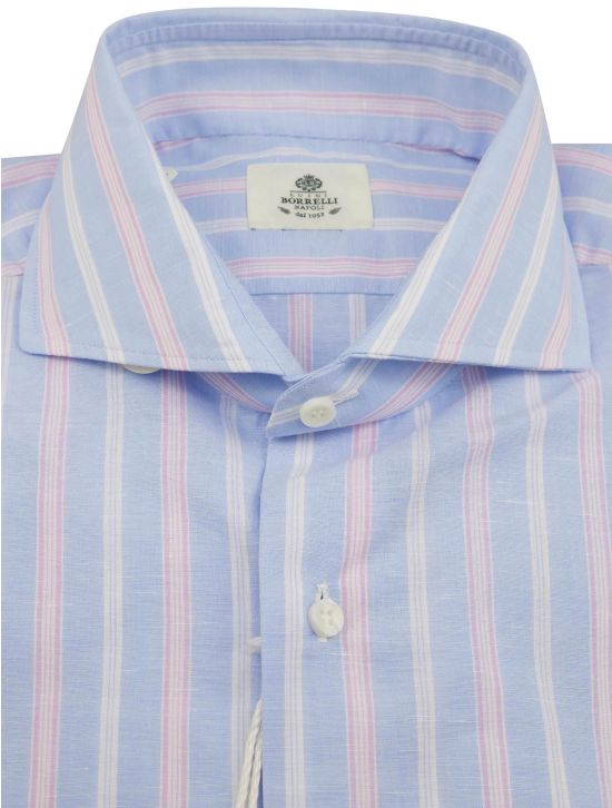 Luigi Borrelli Luigi Borrelli Multicolor Cotton Linen Shirt Multicolor 001