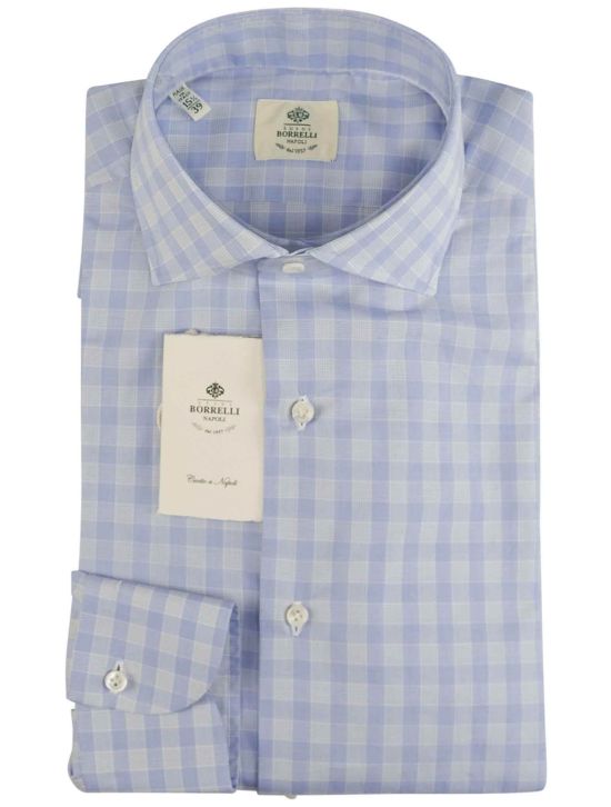 Luigi Borrelli Luigi Borrelli Blue White Cotton Shirt Blue / White 000