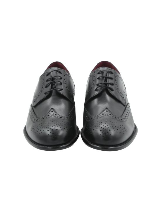 FeFè Napoli Fefè Black Leather Dress Shoes Black 001