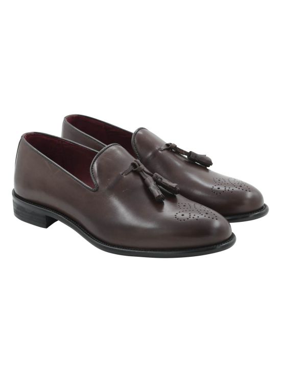 FeFè Napoli Fefè Brown Leather Dress Shoes Brown 000