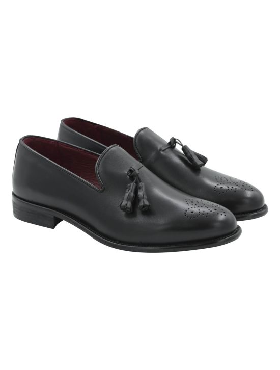 FeFè Napoli Fefè Black Leather Dress Shoes Black 000