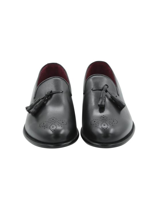 FeFè Napoli Fefè Black Leather Dress Shoes Black 001