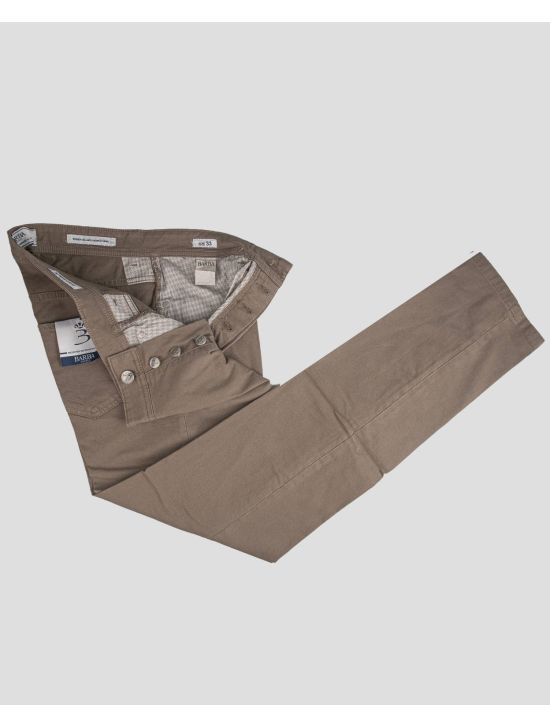 Barba Napoli Barba Napoli Brown Cotton Lycra Jeans Brown 001