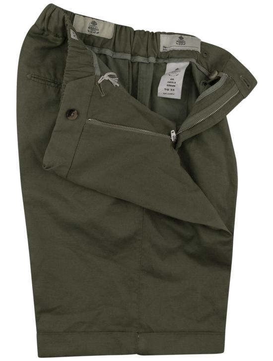 Luigi Borrelli Luigi Borrelli Green Cotton Linen Ea Short Pant Green 001