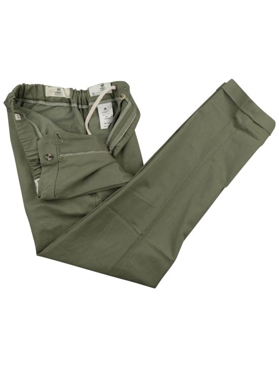 Luigi Borrelli Luigi Borrelli Green Cotton Linen Ea Pant Green 001