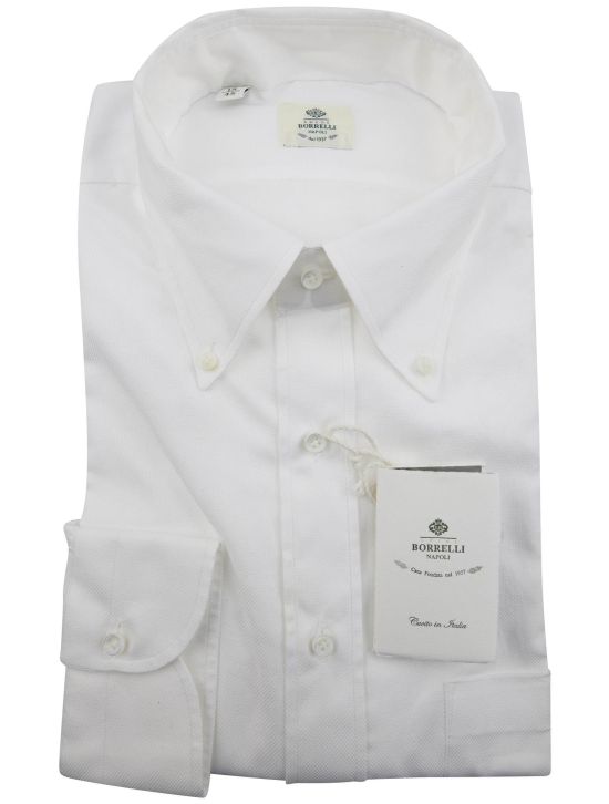 Luigi Borrelli Luigi Borrelli White Cotton Shirt White 000