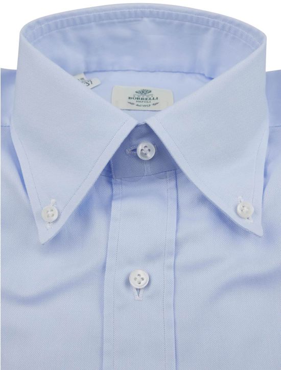 Luigi Borrelli Luigi Borrelli Light Blue Cotton Shirt Light Blue 001