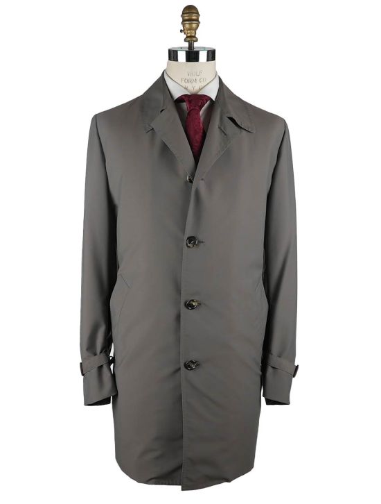 Cesare Attolini Cesare Attolini Green Wool 150's Nylon Raincoat Green 000