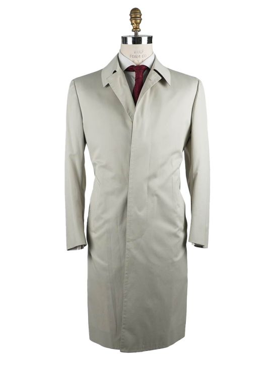 Cesare Attolini Cesare Attolini Light Beige Cotton Overcoat Light Beige 000