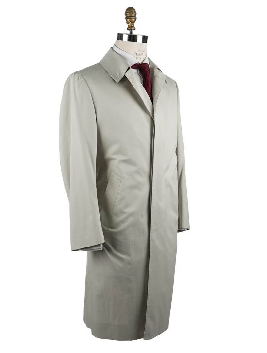 Cesare Attolini Cesare Attolini Light Beige Cotton Overcoat Light Beige 001