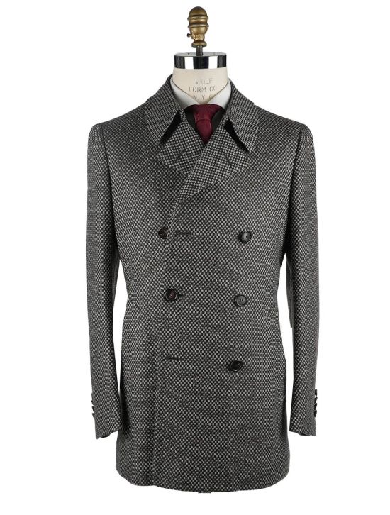 Cesare Attolini Cesare Attolini Multicolor Wool Cashmere Ea Overcoat Double Brested Multicolor 000