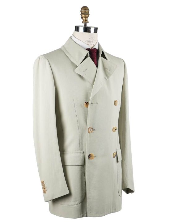 Cesare Attolini Cesare Attolini Beige Cotton Pa Fiber Overcoat Beige 001