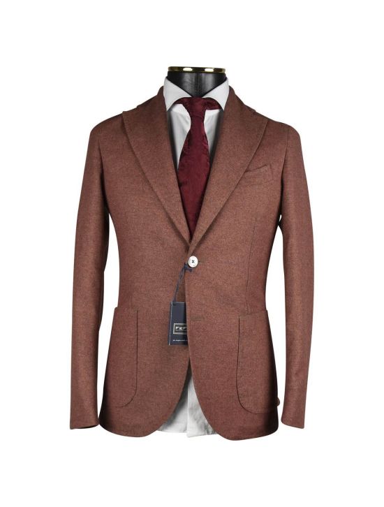 FeFè Napoli Fefè Brown Wool Polyestere Blazer Brown 000