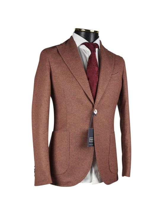 FeFè Napoli Fefè Brown Wool Polyestere Blazer Brown 001