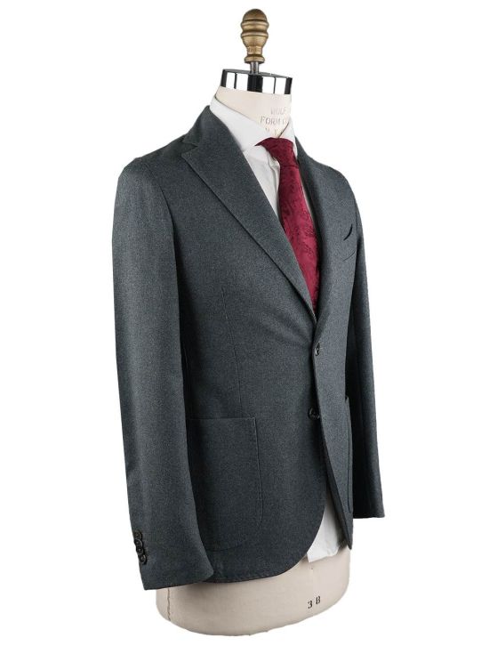 FeFè Napoli Fefè Gray Wool Pl Blazer Gray 001