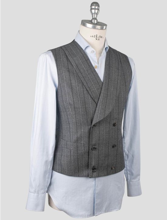 Isaia Isaia Gray Wool Vest Gray 001