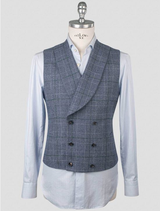 Isaia Isaia Multicolor Wool Cashmere Double Breasted Vest Multicolor 000