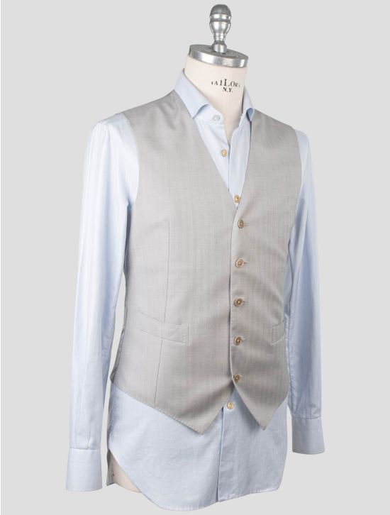 Isaia Isaia Gray Wool Vest Gray 001