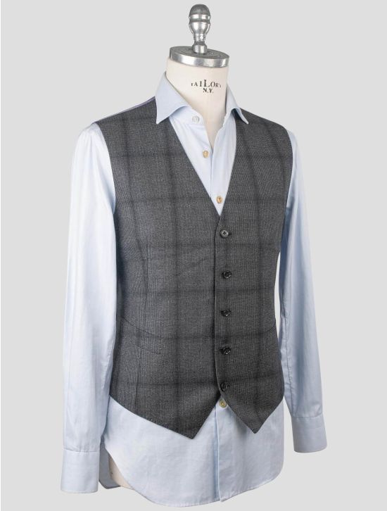 Isaia Isaia Gray Wool Vest Gray 001