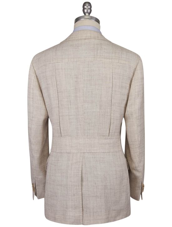 Cesare Attolini Cesare Attolini Beige Wool Silk Linen Blazer Beige 001