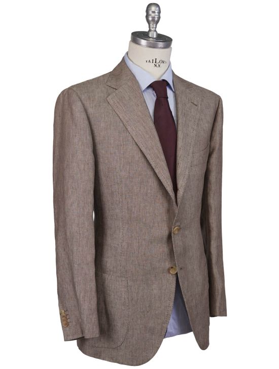 Cesare Attolini Cesare Attolini Brown Linen Blazer Brown 001