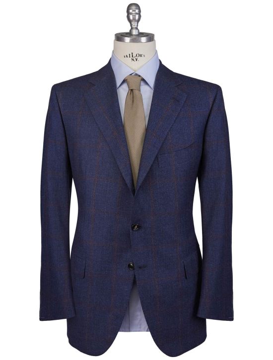 Cesare Attolini Cesare Attolini Blue Wool Silk Linen Blazer Blue 000