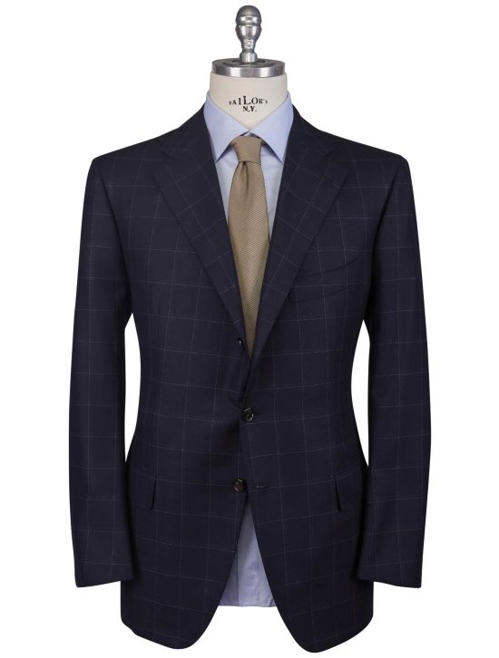 Cesare Attolini Cesare Attolini Blue Brown Wool Blazer Blue / Brown 000