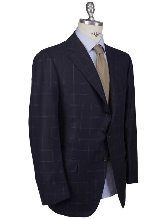 Cesare Attolini Cesare Attolini Blue Brown Wool Blazer Blue / Brown 001